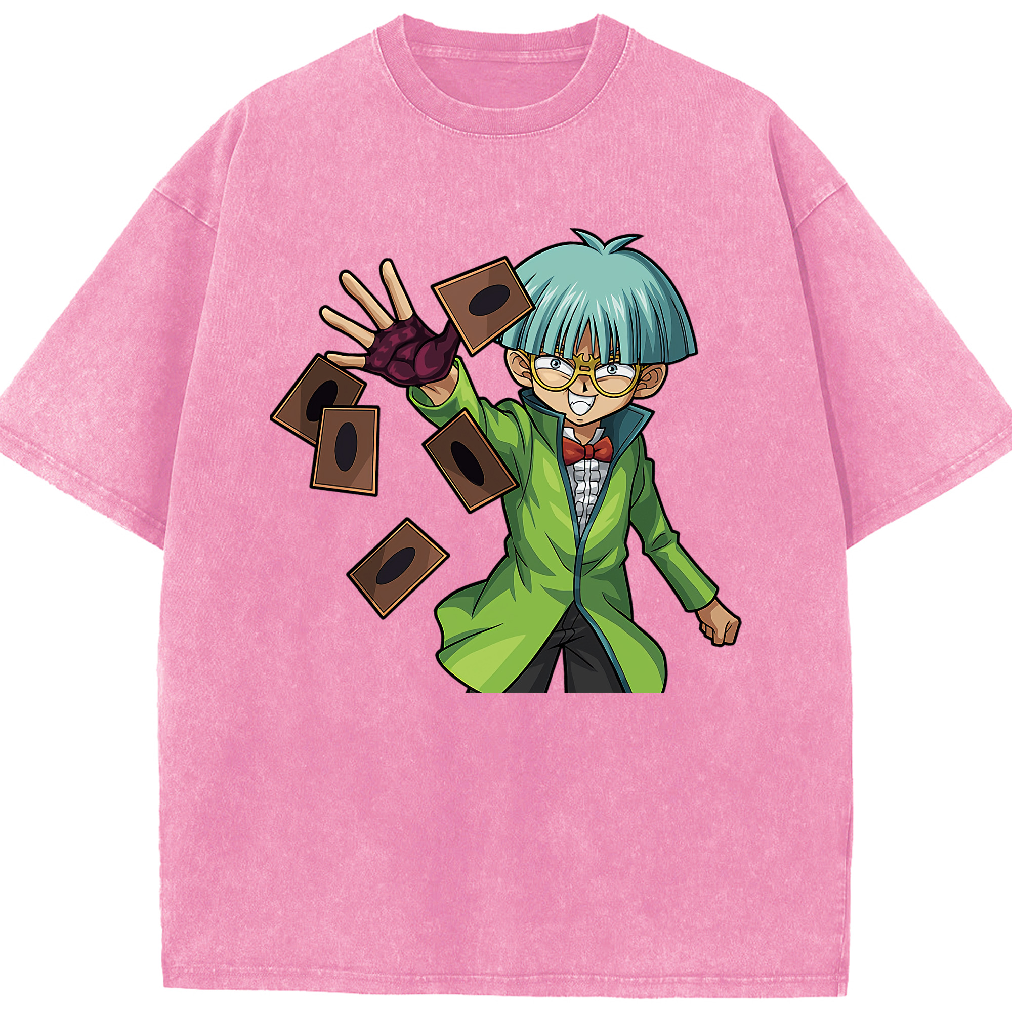 （画像用） 遊☆戯☆王 Yu-Gi-Oh! 綿100% ヴィンテージ風 半袖Tシャツ（フロントプリント）